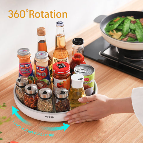 360° Rotating Storage Rack Multifunctional Seasoning Organize, spice Rack Organizer for Kitchen, 360 Rotating Food Storage Container