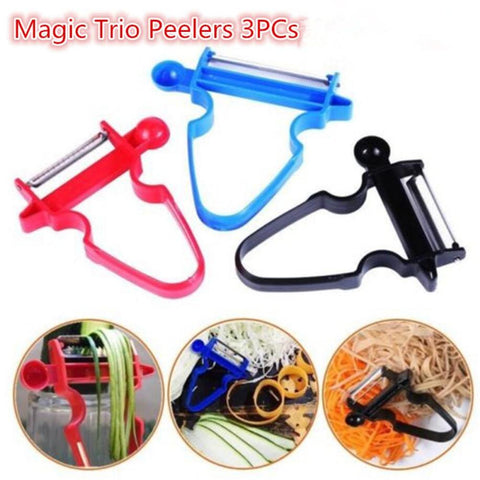 Magic Trio Peeler Slicer Shredder Blade  Kitchen Tools Set, cutter/grater kitchen grater