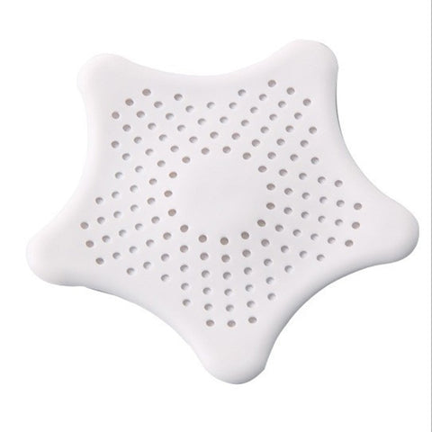 3-color five-pointed star PVC filter kitchen/bathroom/ sewer/ sink /garbage filter drain hole catcher