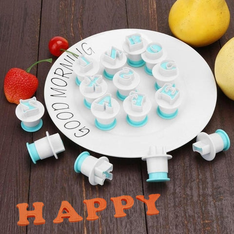 Letter Mold Plastic Cake Decorating Tool