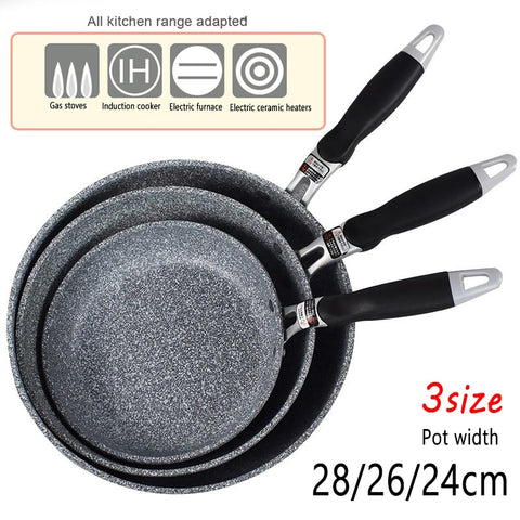 Japanese Style Rice Stone Pan Non-stick Frying Pan With Anti-Scalding Handle