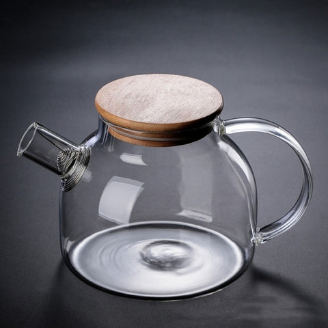 Transparent Water Jug, Borosilicate Glass Teapot for Stovetop Safe